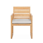 Caldas Dining Arm Chair Cast Silver