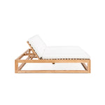 Caldas Double Chaise Lounge Canvas Natural
