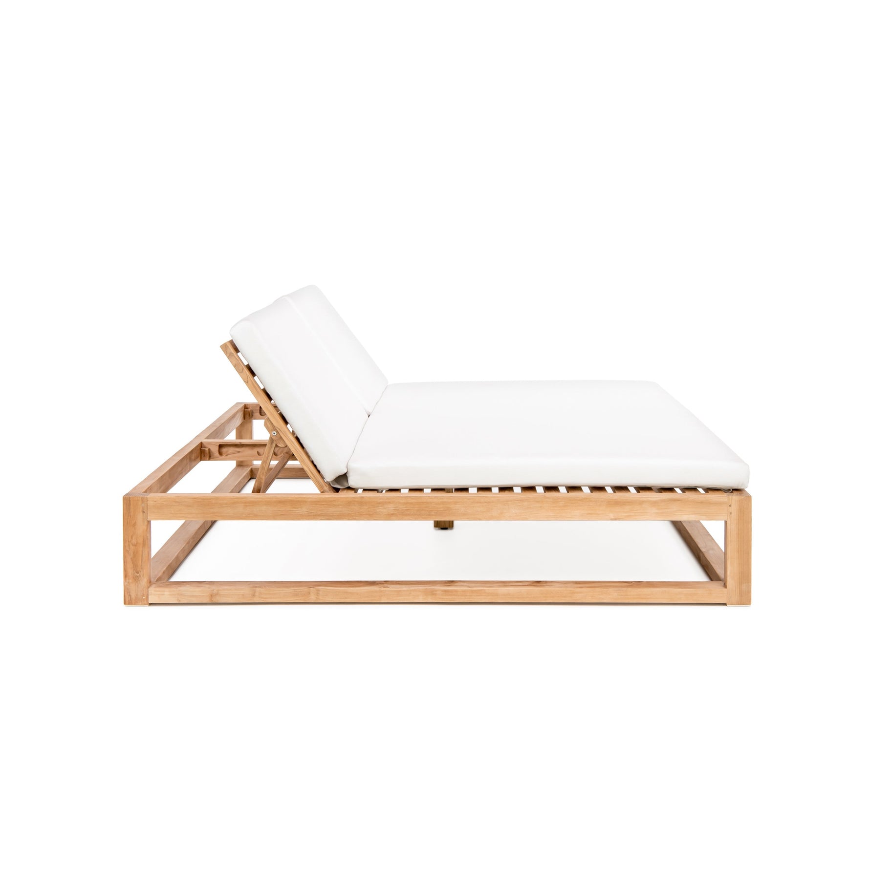 Caldas Double Chaise Lounge Canvas Natural