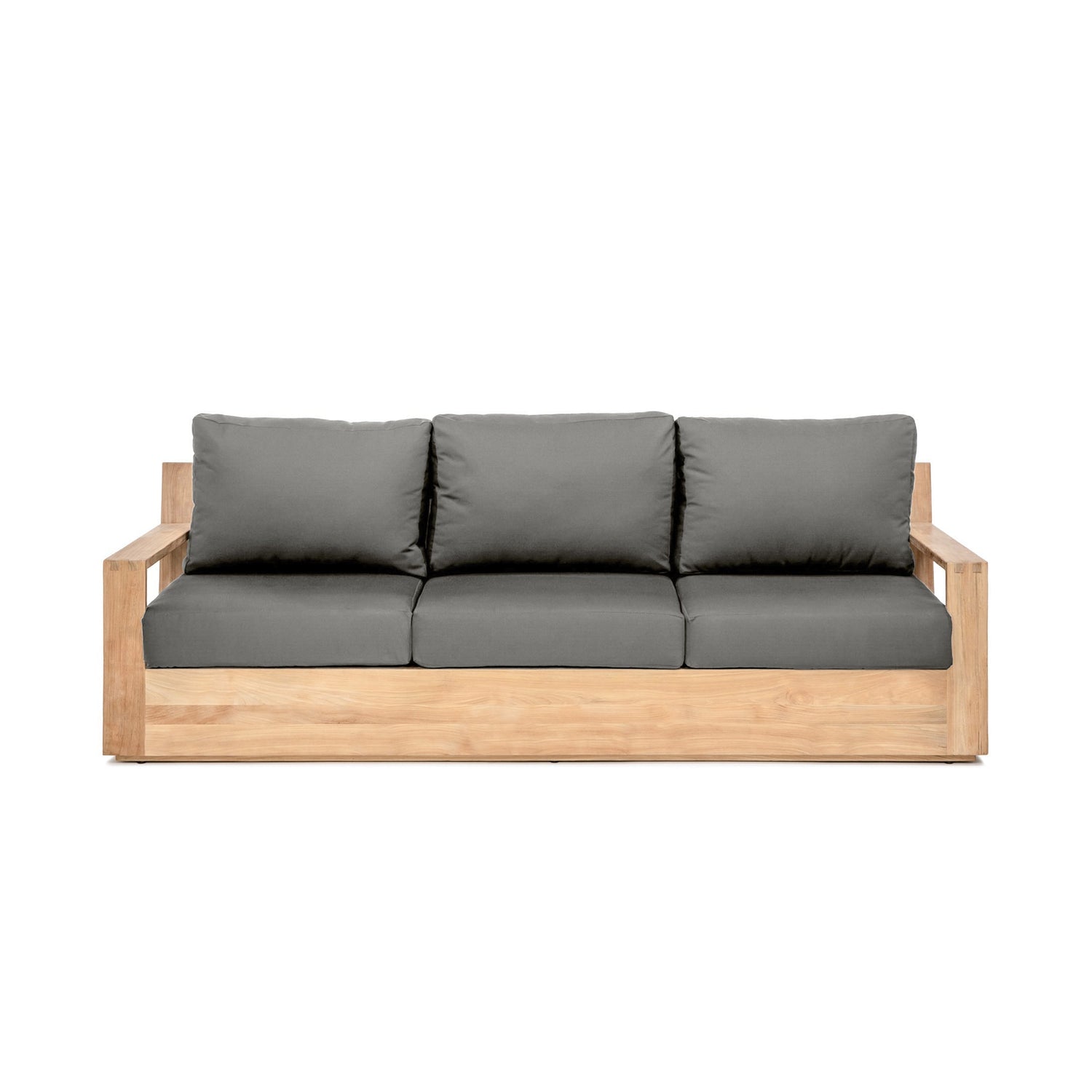 Caldas Teak Sofa in Canvas Charcoal