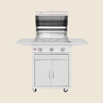 Summerset 25-inch Sizzler grill cart — open view
