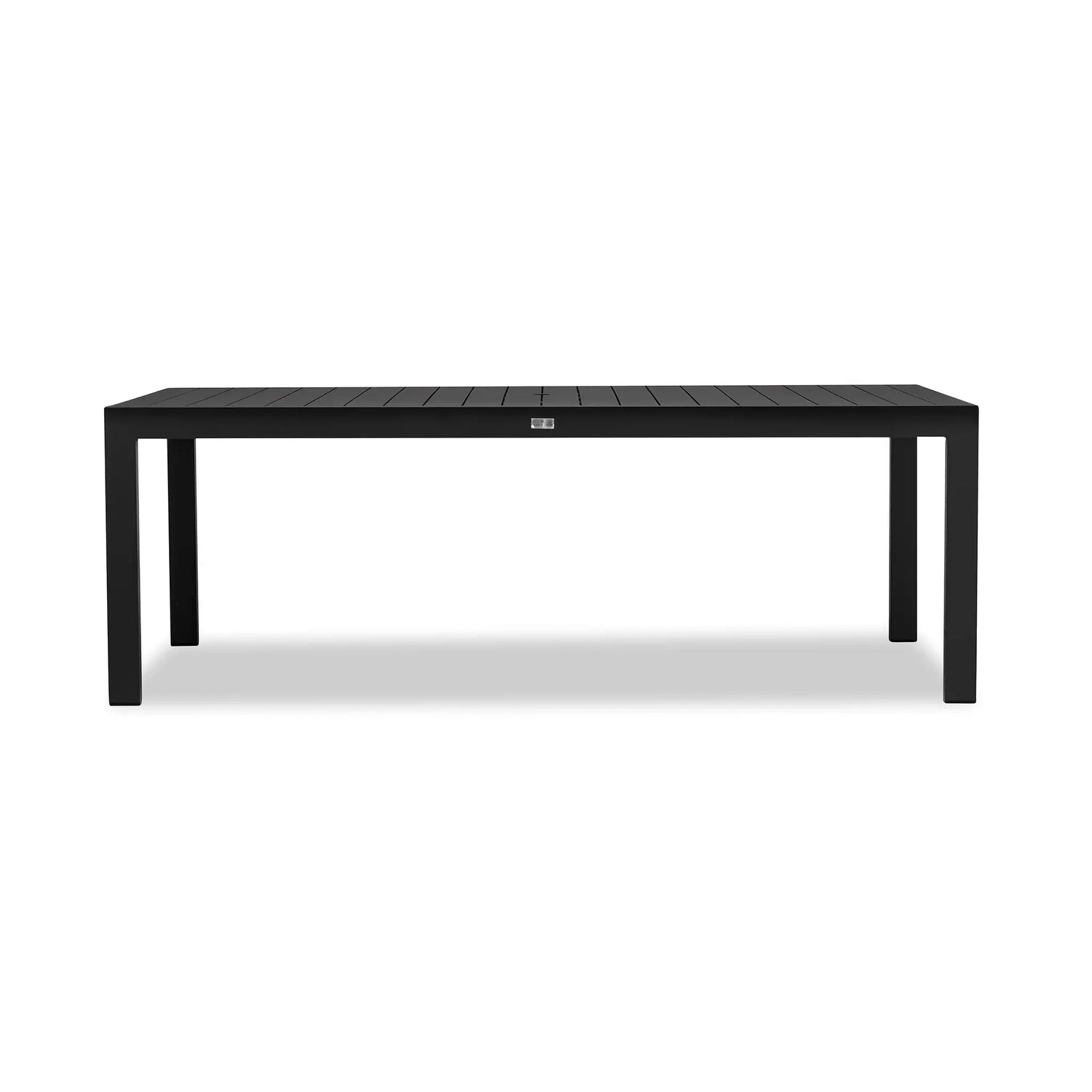 Classic Aluminum 8-Seat Rectangular Dining Table styled