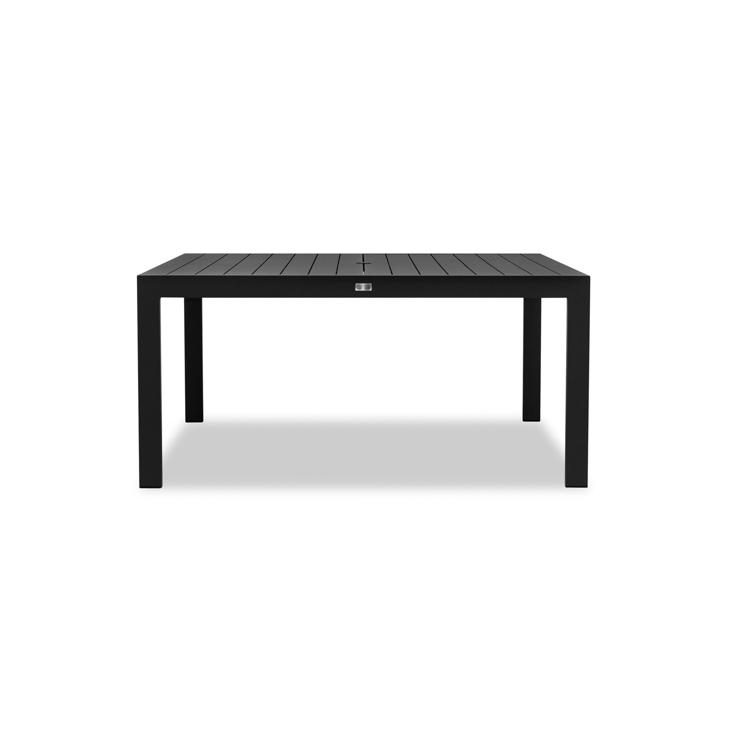 Classic Aluminum 8-Seat Square Dining Table styled