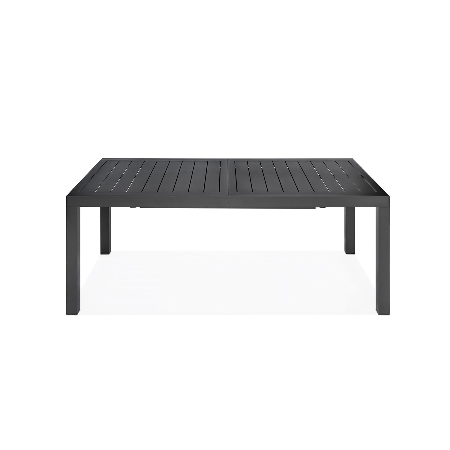 Classic Aluminum Extendable Dining Table in Black