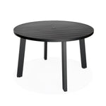 Classic Aluminum 48in Round Dining Table in Slate