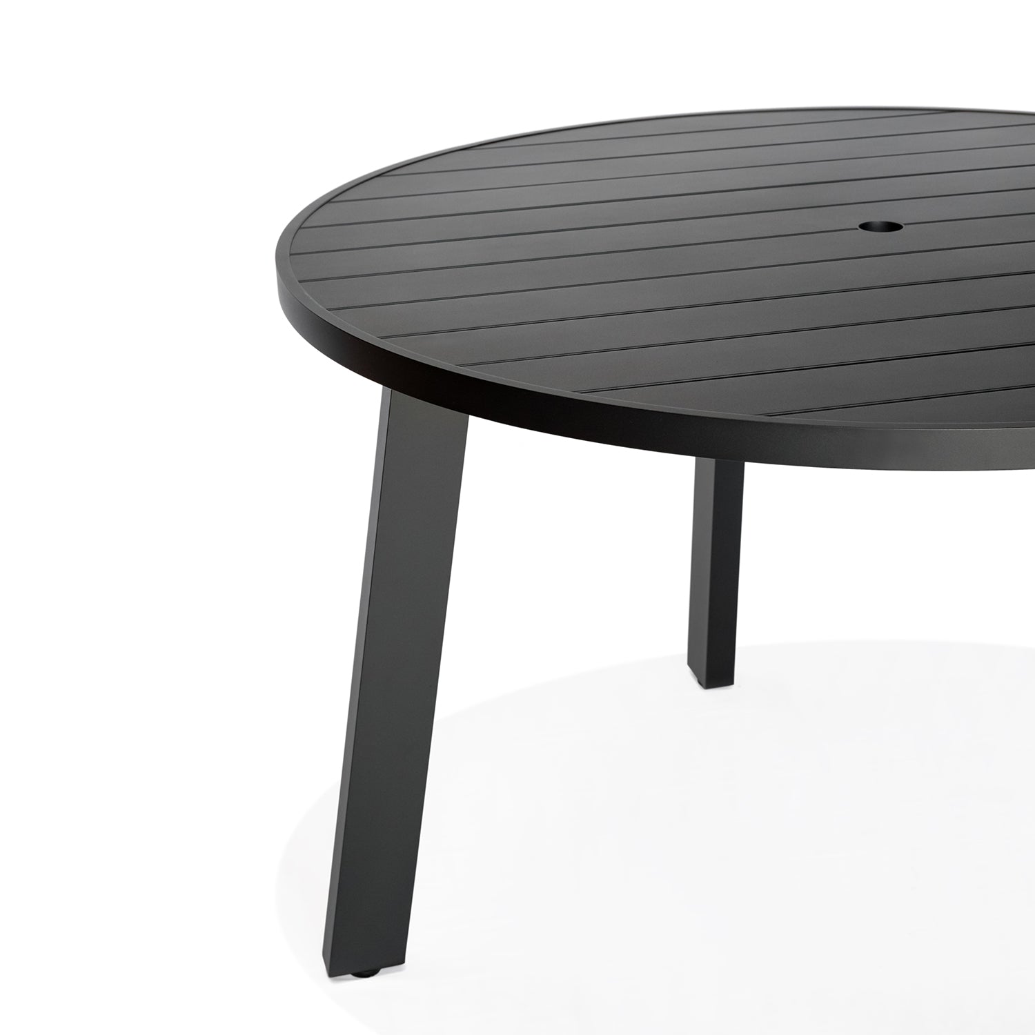 Classic Aluminum 48in Round Dining Table styled