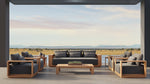 Beja Luxe Sofa styled outdoors