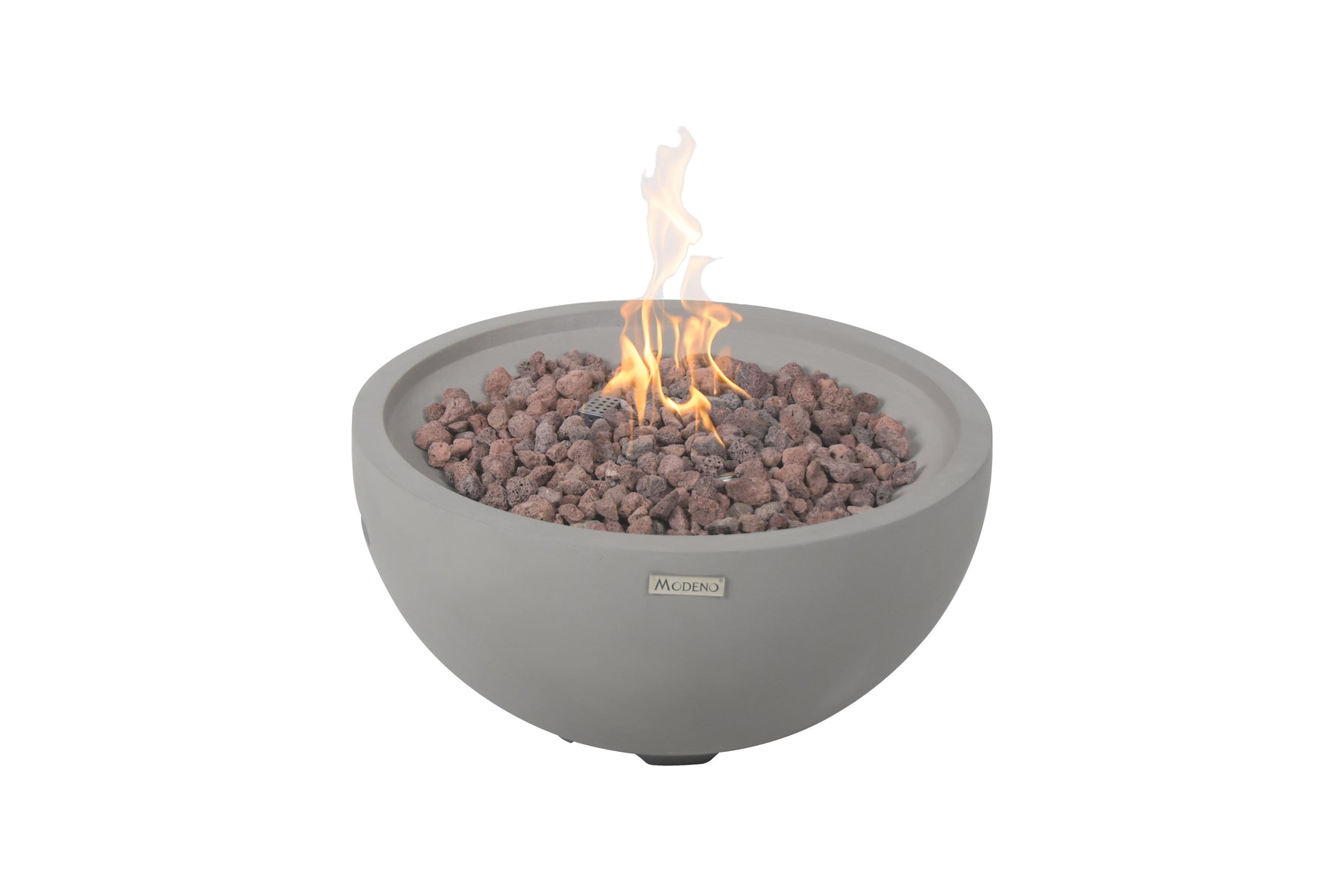 Modeno Nantucket 27 inch Concrete Fire Bowl in Light Gray