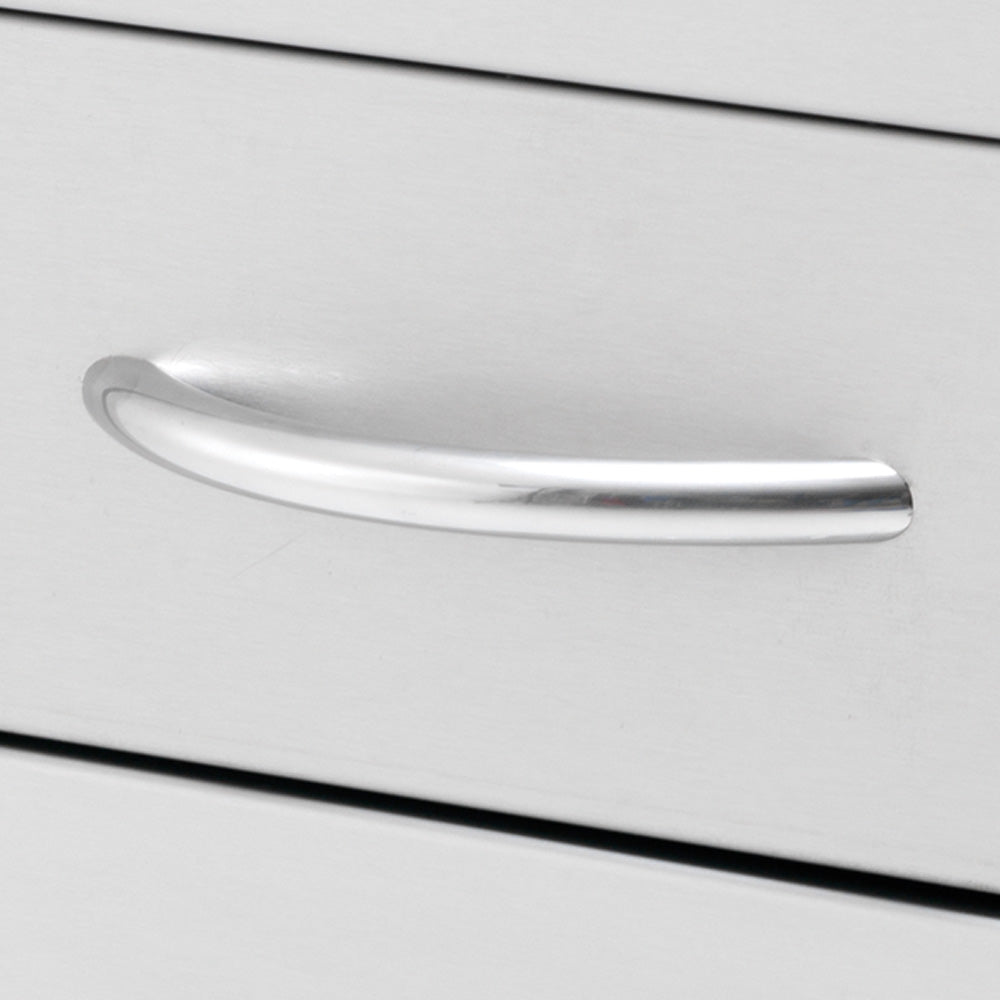 Cal Flame 2-Drawer Deep Storage BBQ07868P handle detail stainless steel