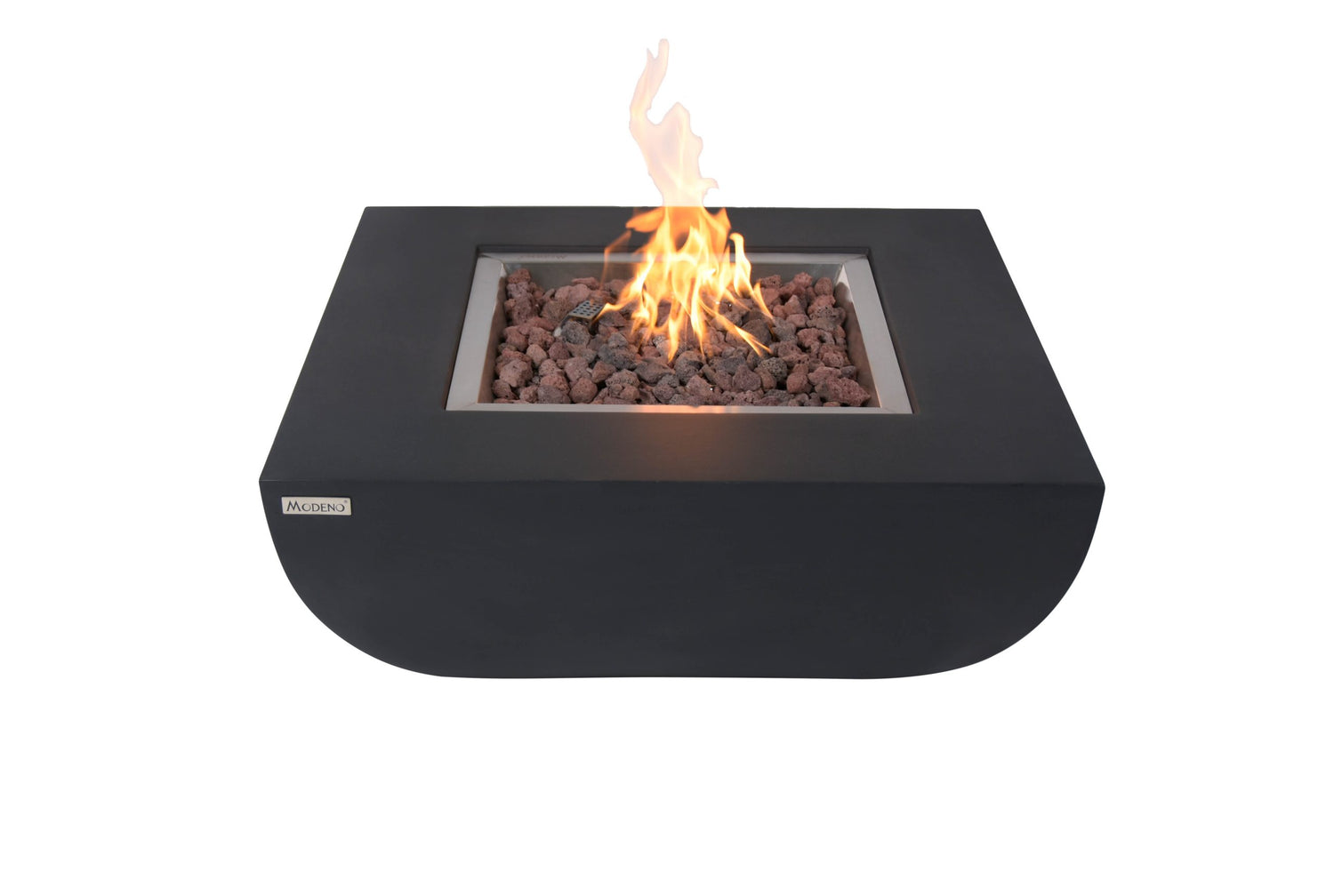 Modeno Aurora 34 inch Concrete Fire Table in Dark Gray