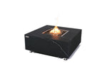 Elementi Plus Sofia 40 inch Marble Porcelain Fire Table in Bulgaria Black