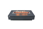 Elementi Fire Hampton 56 inch Cast Concrete Gas Fire Pit Table Dark Gray