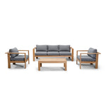 Harmonia Living Ando 4-Piece Club Chair Set outdoor furniture