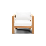 Ando Teak Club Chair in Canvas Natural
