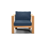 Ando Teak Club Chair in Spectrum Indigo