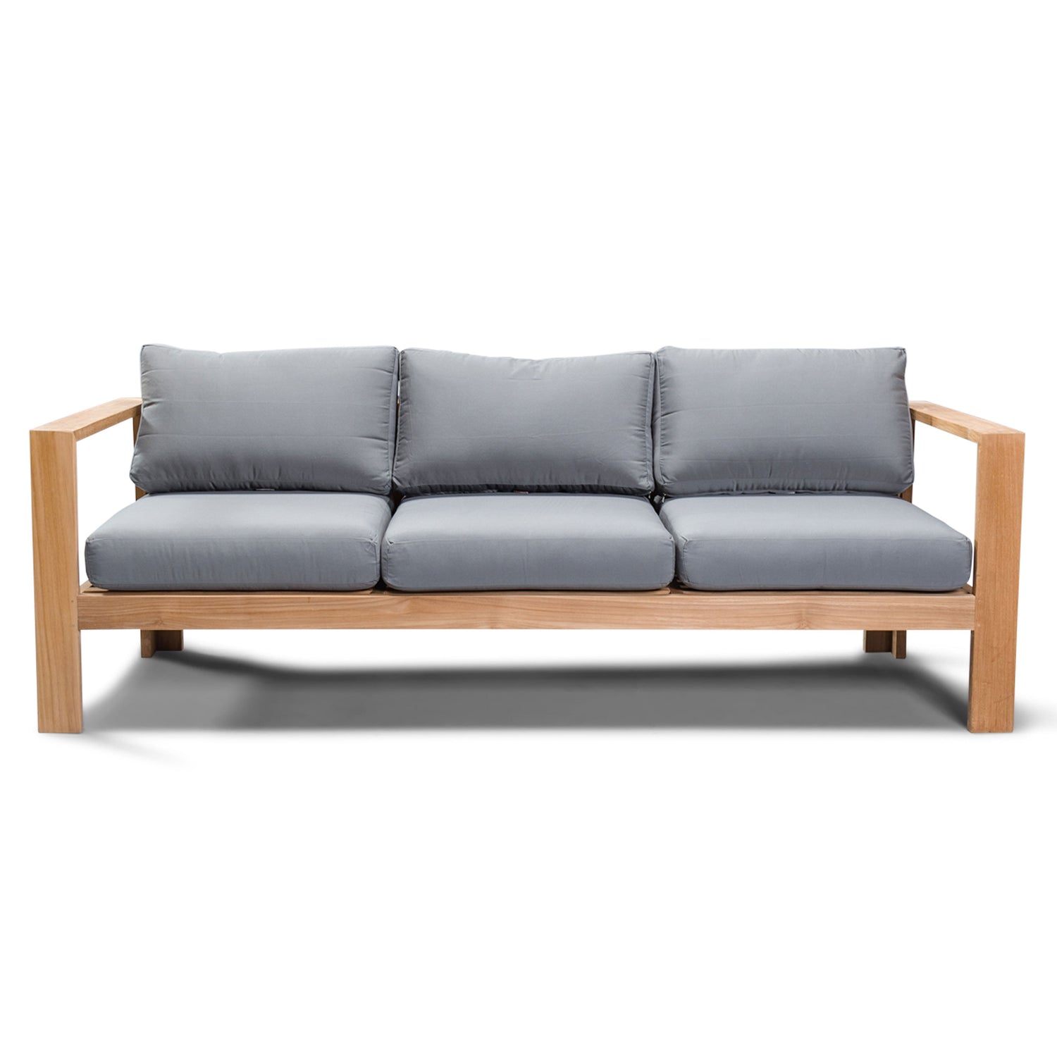 Ando Teak Sofa in Canvas Charcoal