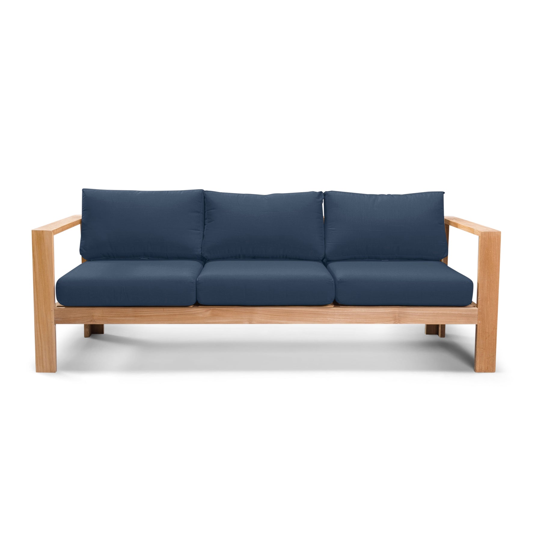Ando Teak Sofa in Spectrum Indigo