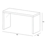 Arden 6-Seat Bar Table dimensions