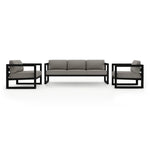 Harmonia Living Avion 3-Piece Aluminum Sofa Loveseat Set outdoor furniture
