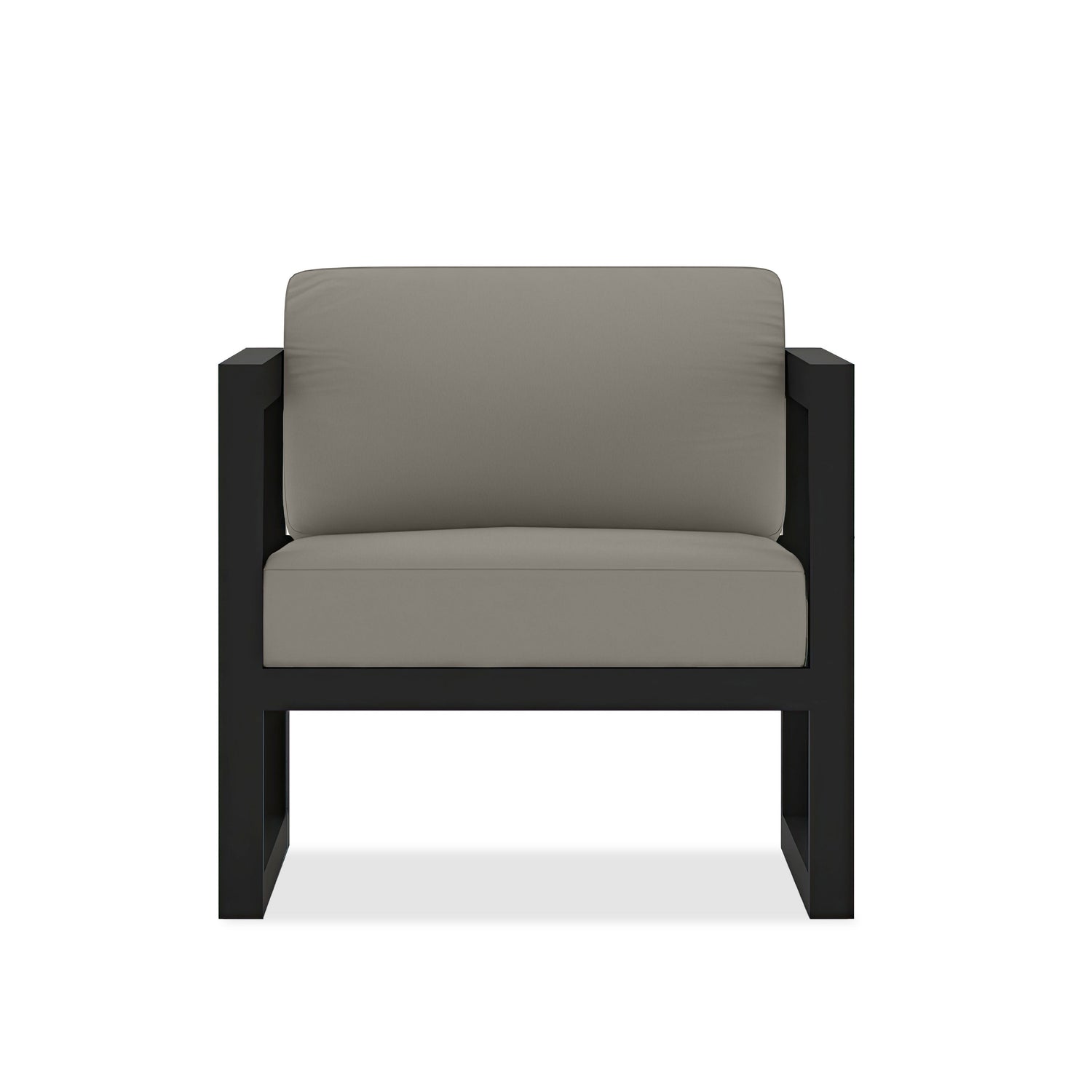Avion Club Chair in Black / Canvas Charcoal