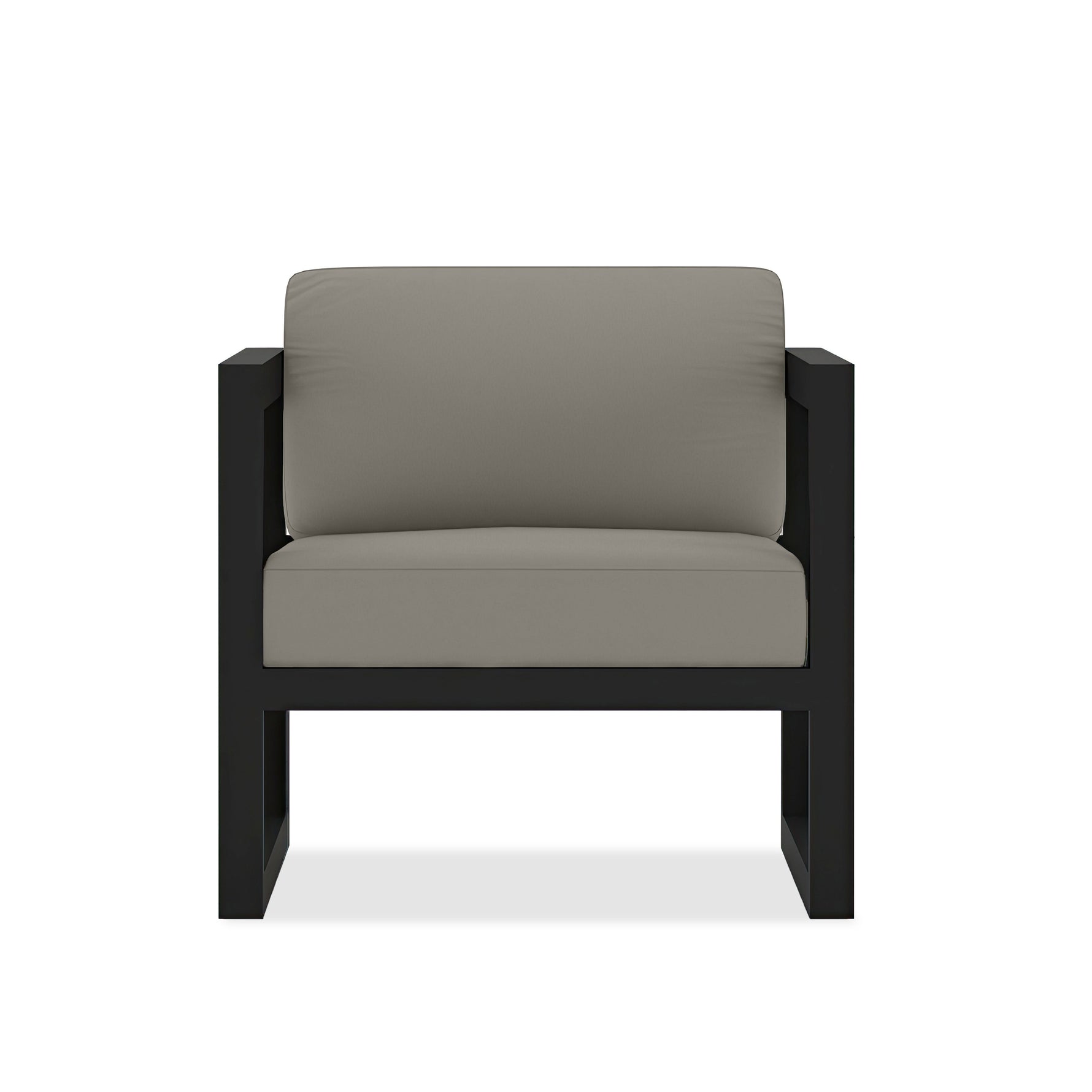 Avion Club Chair in Black / Canvas Charcoal