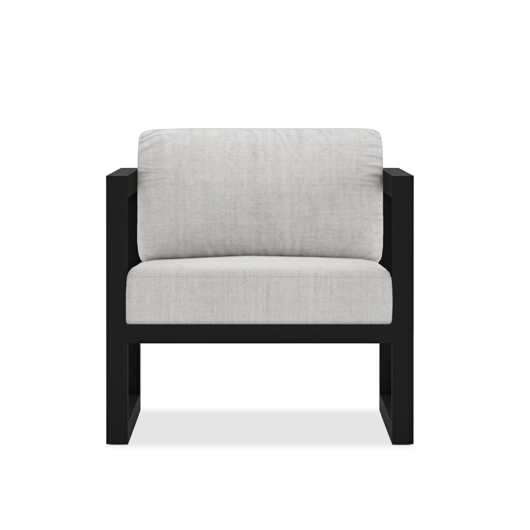 Avion Club Chair in Black / Cast Silver