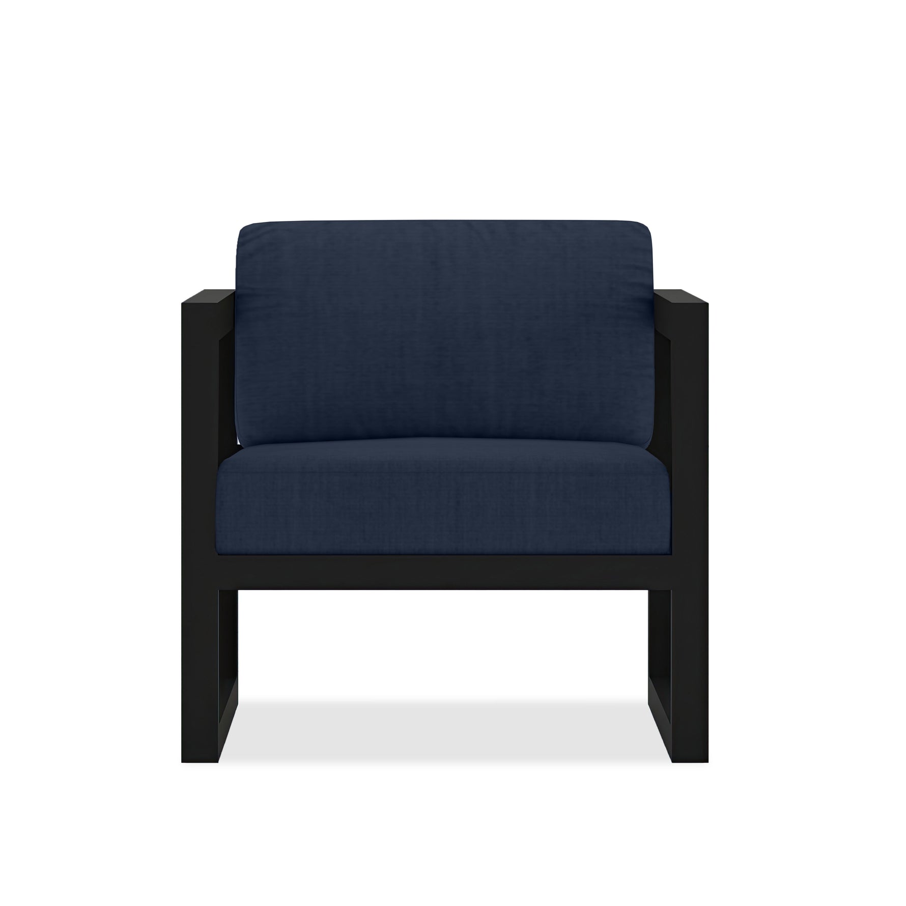 Avion Club Chair in Black / Spectrum Indigo