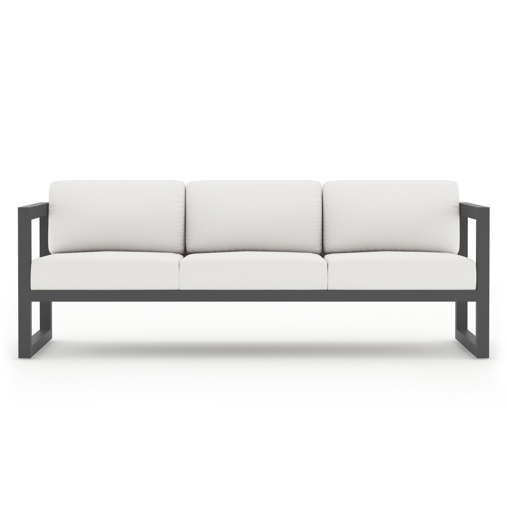 Avion Aluminum Sofa in Slate / Canvas Natural