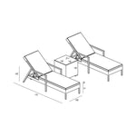 District chaise dimensions