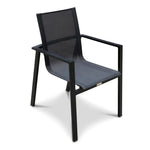 Lift Dining Arm Chair Black side