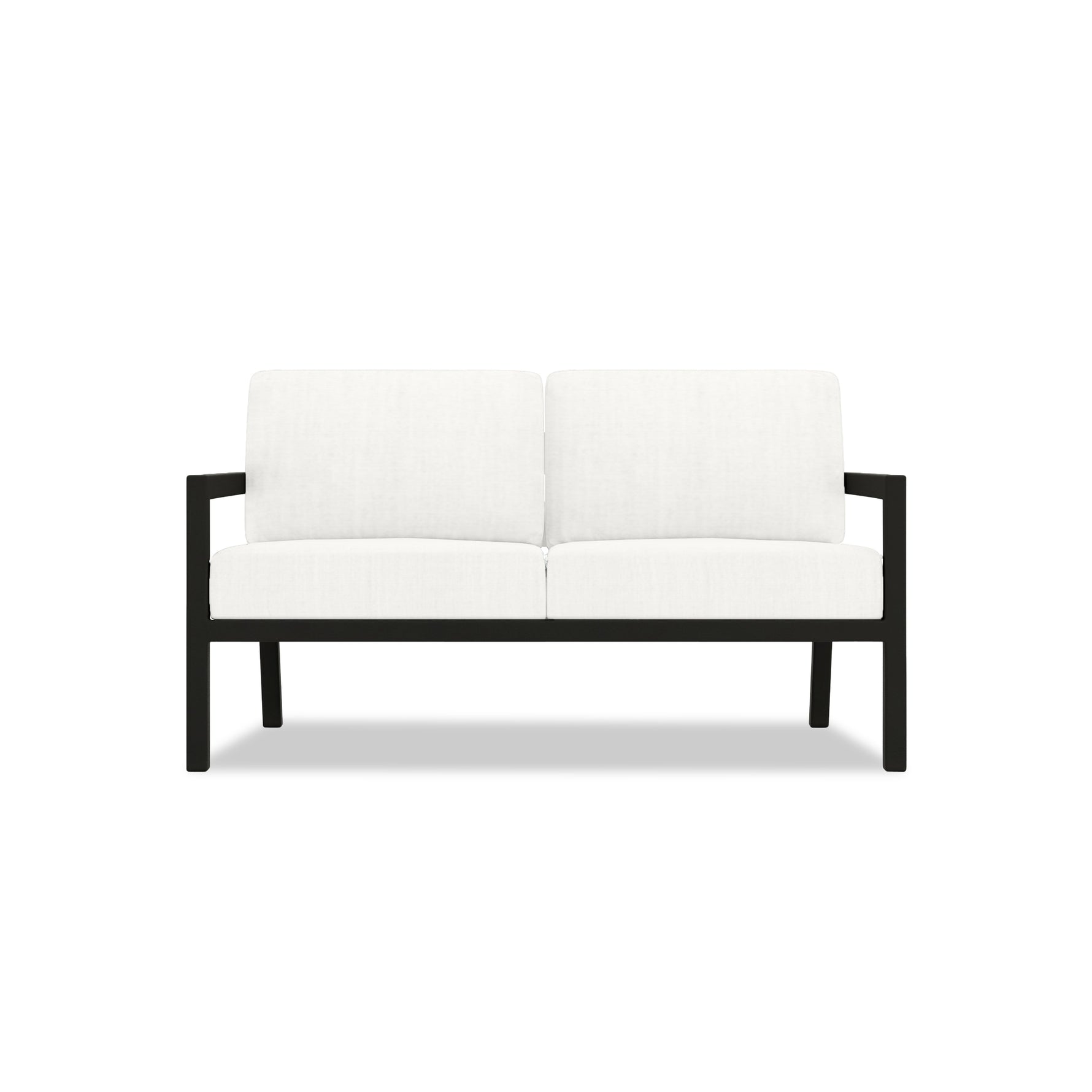 Pacifica Loveseat in Black / Canvas Natural