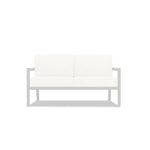 Pacifica Loveseat in White / Canvas Natural