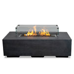 Beton 72 inch Rectangular Propane Fire Pit