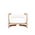 Muse Teak Club Chair in Canvas Natural