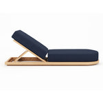 Muse Teak Chaise Lounge in Spectrum Indigo