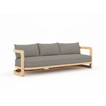 Muse Teak Sofa in Canvas Charcoal