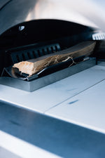 Summerset Hybrid LP pizza oven interior view 1 cordierite stone cooking surface