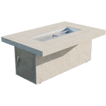 Cal Flame Phoenix fire pit table isolated product photo showing rectangular footprint