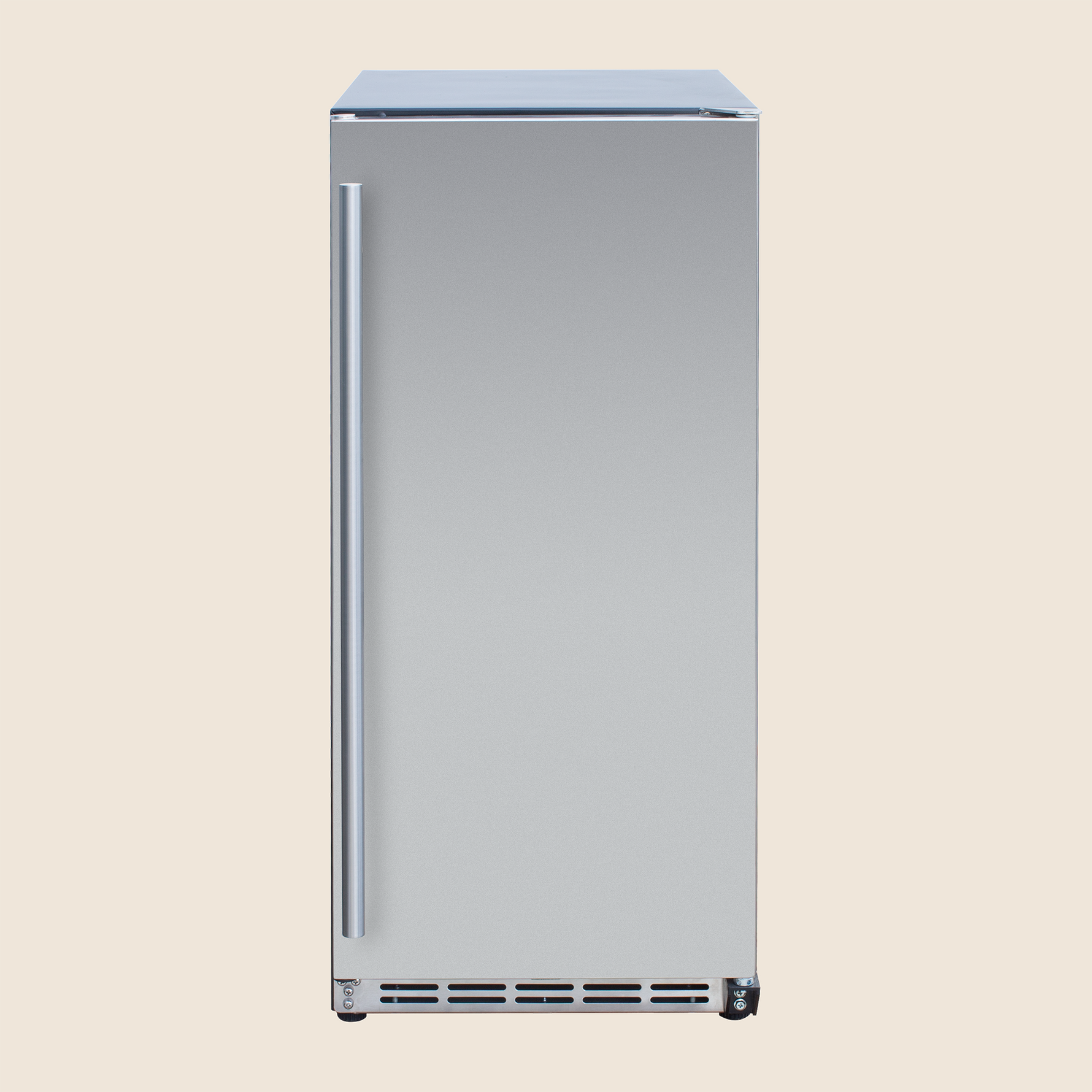Summerset 15-inch outdoor rated compact refrigerator — front view
