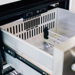 Summerset 24-inch 2-drawer fridge — drawer pull detail
