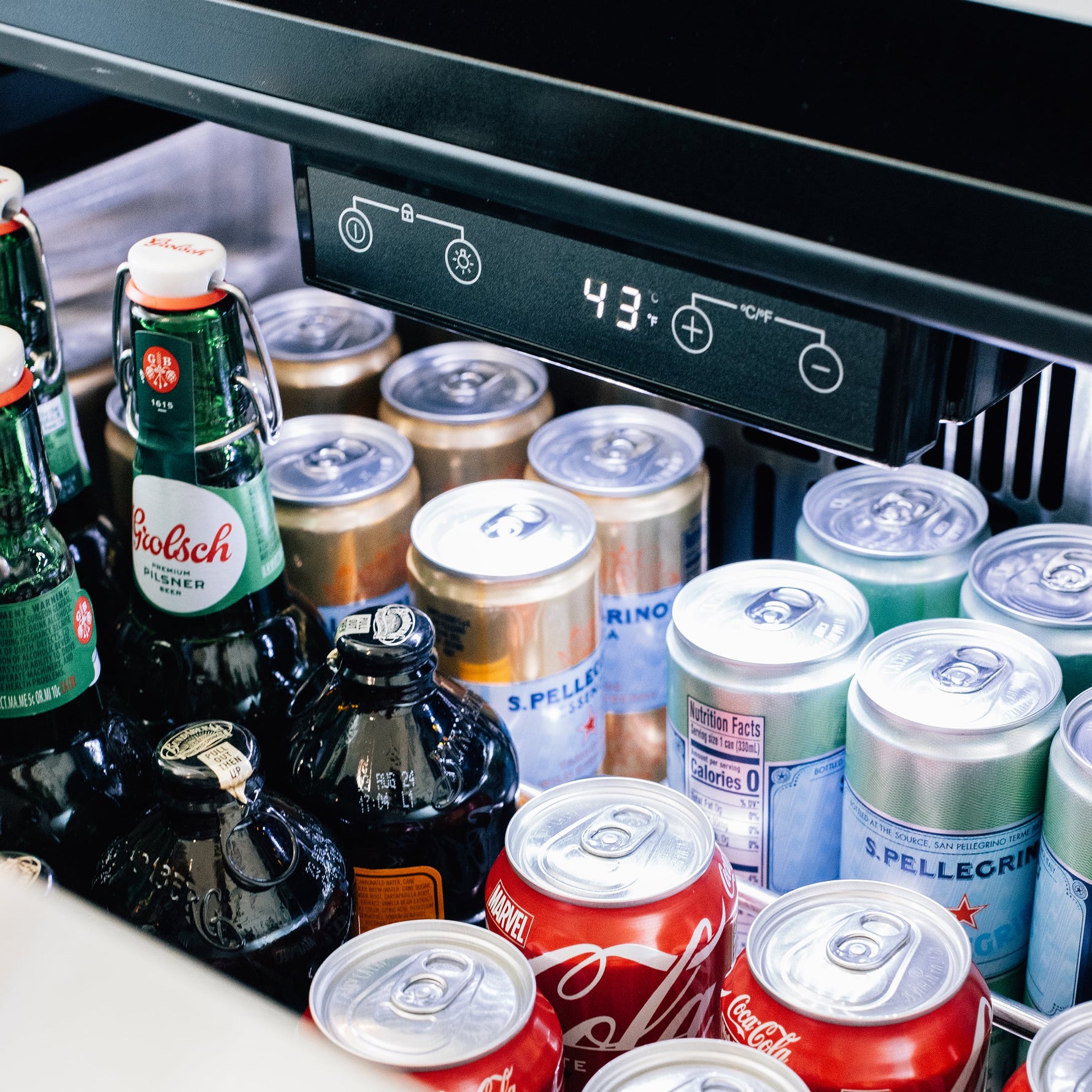 Summerset 24-inch 2-drawer fridge — digital temperature display
