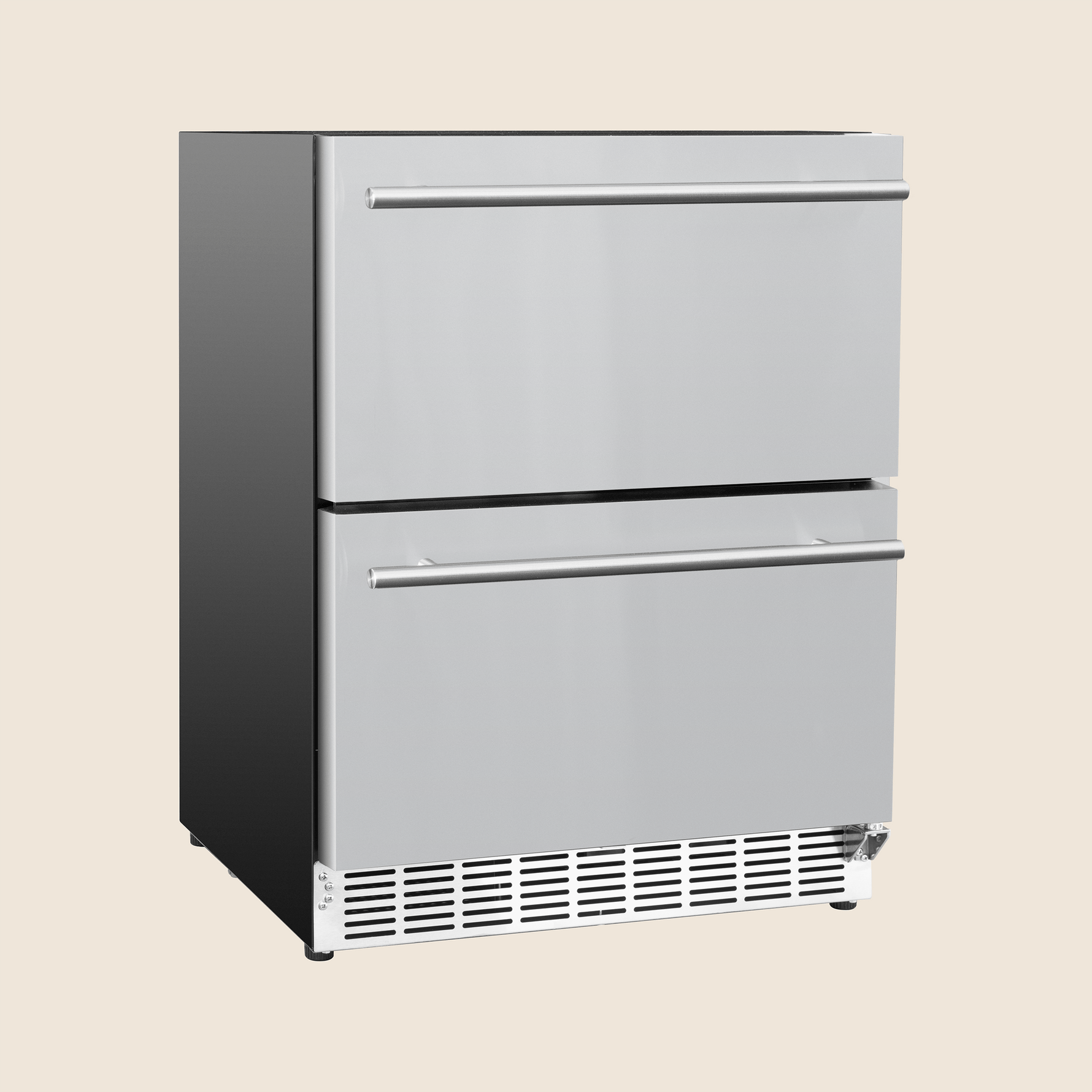 Summerset 24-inch 2-drawer fridge — angle closed