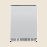 Summerset 24-inch outdoor rated stainless refrigerator — front view