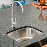Summerset 19-inch undermount sink — angle view