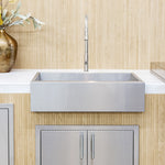 Summerset 32-inch farmhouse sink — installed view