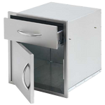 Cal Flame 18-Inch Stainless Steel Door and Drawer Combo