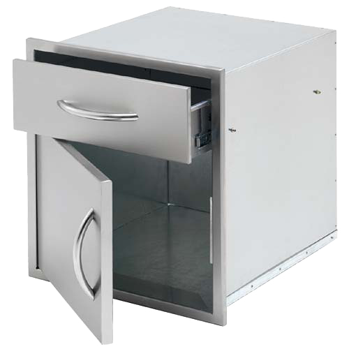 Cal Flame 18-Inch Stainless Steel Door and Drawer Combo