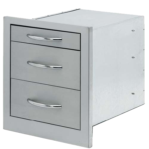 Cal Flame 3-Drawer Wide Storage Unit
