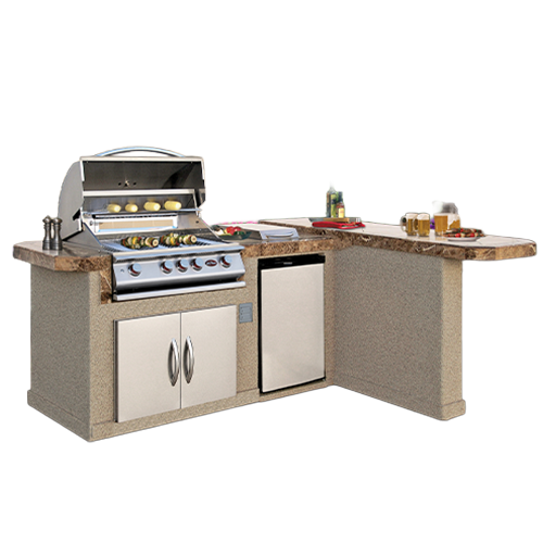 Cal Flame Malibu Q BBK-830 isometric view - Escape Series