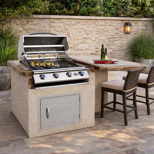 Cal Flame Kauai Q BBK-402 Patio Series BBQ Island